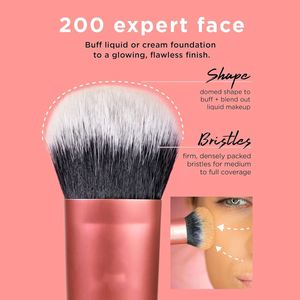 Nouvel outil de beauté professionnel, pinceau à maquillage pour le visage, pinceau à poudre en fibres synthétiques pour crème et fond de teint - Product Image 3