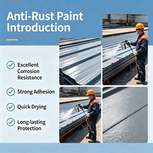 Revêtement liquide acrylique anti-corrosion, revêtement protecteur haute résistance pour structures en acier et métaux - Product Image 2