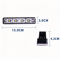 Barre lumineuse de travail LED 6 pouces 5W, feux de jour DRL, étanche IP65, lampe auxiliaire de conduite 12V pour véhicule
