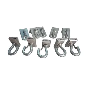 Hot dip galvanized pigtail hook for linking