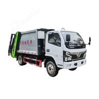 Camion à ordures d'occasion Dongfeng de qualité garantie, fiable, petit modèle, pour l'assainissement commercial, avec faible entretien
