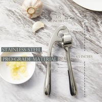 Presse-ail IKITCHEN de qualité professionnelle supérieure, hachoir à ail, éplucheur, ensemble facile à nettoyer, compatible lave-vaisselle, antirouille