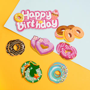 Set di 13 Decorazioni per Torte di Compleanno a Forma di Ciambella, Topper per <span class=keywords><strong>Gelato</strong></span> e Cupcake, Accessori per Feste - Product Image 4