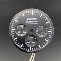 Cadran de montre modifié 32,6 mm vert lumineux texture nid d'abeille blanc sable compatible avec le mouvement VK63
