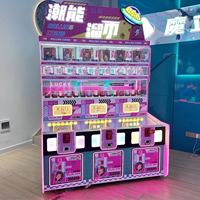 Machine d'arcade à 3 joueurs « Tide Energy Slipping Coin » – Distributeur de boîtes mystères et de prix de loterie avec récompenses multi-niveaux