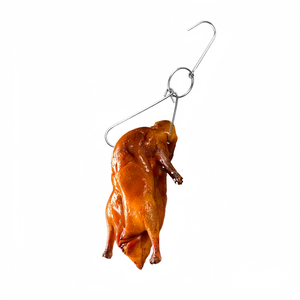 Crochet de préhension en acier inoxydable pour saucisses de porc de barbecue et support de grillade - Product Image 1
