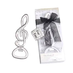 Ywbeyond 音乐笔记与钻石装饰开瓶器音乐新娘淋浴婚礼 Favour 纪念品