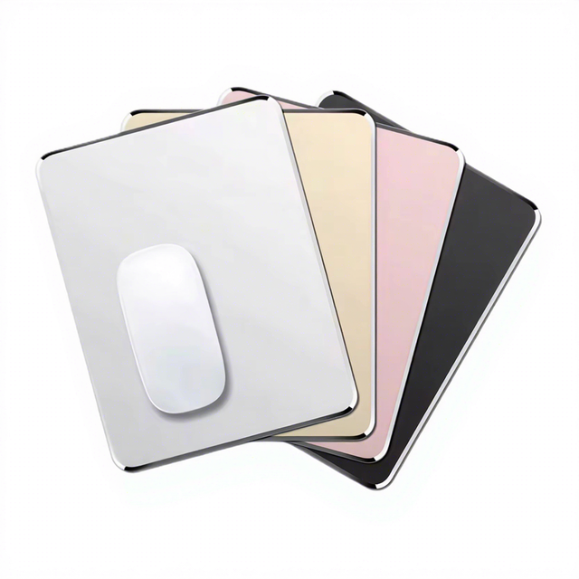 Customizable LOGO Dual-Sided Smooth Thin Aluminum Mouse Pad Waterproof Aluminum Alloy in Stock