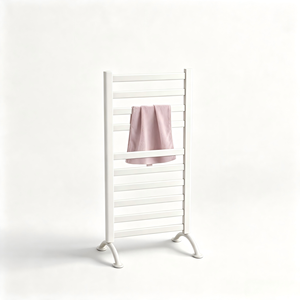 Sèche-serviettes électrique mural ou sur pied en acier doux 10 bars, chauffe-serviettes chauffant pour <span class=keywords><strong>salle</strong></span> <span class=keywords><strong>de</strong></span> <span class=keywords><strong>bain</strong></span>, à brancher - Product Image 1