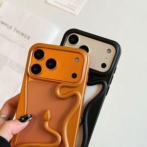 Custodie per Cellulari in TPU con Effetto Serpente Cavo Elettroplaccato Opaco per Dissipazione del Calore, Modelli 17 Pro Max 15/<span class=keywords><strong>14</strong></span>, Lusso 3D - Product Image 3