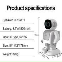TBFIT 2025 Robot Intelligent IA Programmable Robot Humanoïde pour Enfants Animal de Compagnie Amusant avec Compagnon Émotionnel IA Éducatif
