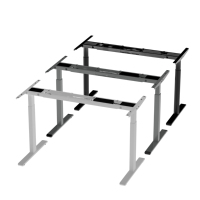 Cadre de bureau debout ergonomique moderne en acier à double moteur, réglable en hauteur, fixation murale, garantie 5 ans, robuste, pour usage domestique ou professionnel