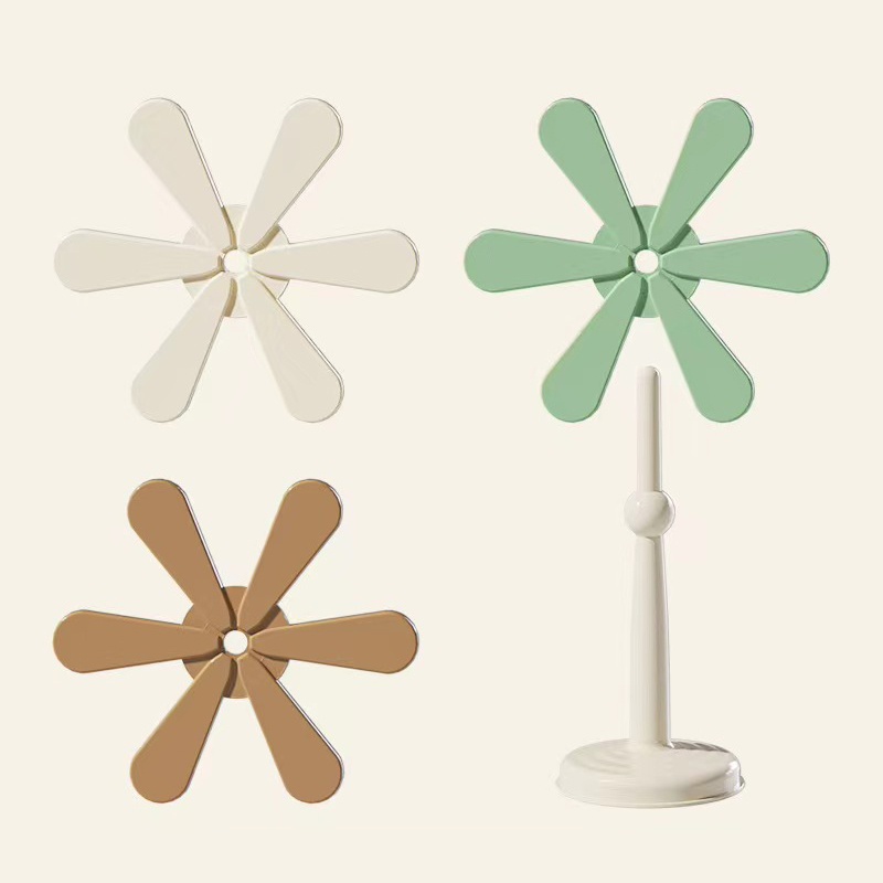 Light Green & Beige & Light Brown - Round Base