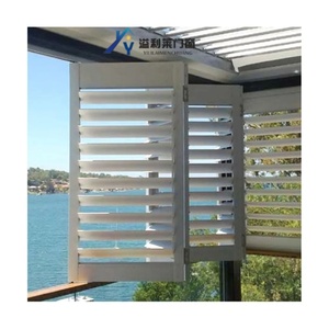 Moderna Persiana in Lega di Alluminio con Lame di Ventilazione, Protezione UV, Pannelli Parasole, Schermo <span class=keywords><strong>per</strong></span> Finestre, Uso in Magazzino, Impermeabile - Product Image 1