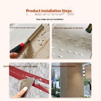 Revêtement mural extérieur flexible en travertin, panneau en pierre MCM imprimé en 3D, imperméable, résistant au feu, décoration extérieure