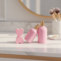 Flacon de Parfum en Verre Vide Rose Premium 50ml 30ml 100ml Forme Cœur Ronde Carrée Surface Polie Emballage Diffuseur 10ml Vaporisateur