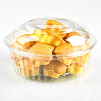 Boîtes à gâteaux transparentes en PET recyclables de 8, 12, 16 et 24 oz, emballages jetables en plastique pour gâteaux, pour les fêtes