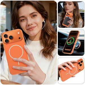 เคสโทรศัพท์มือถือแบบแม่เหล็กด้านหลังแบบด้าน สำหรับ iPhone 17 16 15 14 Pro Max 17 Air รองรับการชาร์จไร้สาย ป้องกันการกระแทก - Product Image 4