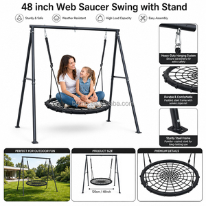 <span class=keywords><strong>Chaise</strong></span> suspendue en filet circulaire en <span class=keywords><strong>plastique</strong></span> pour enfants, pour <span class=keywords><strong>jardin</strong></span> extérieur, pour le divertissement - Product Image 4