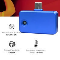 Caméra thermique infrarouge mobile HoldPeak YXP96 96x96 IR 240x240 Super Res USB-C Android iOS pour inspection