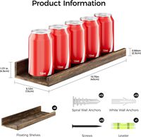 Étagères murales robustes et écologiques en bois pour rangement multifonctionnel, salons, chambres, salles de bain, cuisines, bureaux