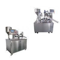 Machine de remplissage semi-automatique pour sauces, huile d'olive, bouteilles PET, beurre de cacahuète, bougies, jus, confitures et liquides