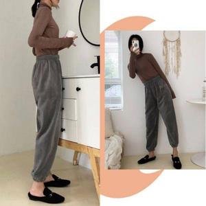 Autumn Winter <strong>Women</strong> Underwear Pants High Waist <strong>Thermal</strong> Warm <strong>Trousers</strong> <strong>Women</strong> Home Casual Velvet <strong>Trousers</strong> - Product Image 4