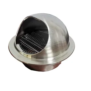 Stainless Steel Air Conditioning Outdoor Ainproof Fresh Air Vent Cover With Filter Mesh