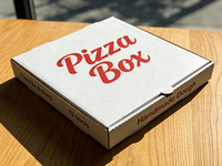 Boîte à pizza en kraft compostable personnalisée, imprimée, biodégradable, résistante à l'huile, écologique, pour la vente en gros