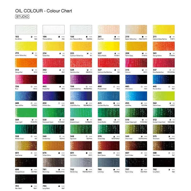 Clou AUREUO — peintures à l'huile de qualité OEM pour Studio, 200ml, prix d'usine, couleurs artistiques