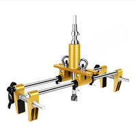 Kit d'outils d'installation de serrures de porte - Scie cloche + Gabarit de mortaiseuse + 3 forets pour bois, Outil manuel de mortaiseuse pour serrures de porte