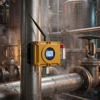 Détecteur de gaz combustible fixe HIREP, alarme de fuite de GPL et de gaz naturel, certifié ATEX FCC SIL, écran LCD, aluminium moulé sous pression industriel