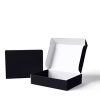 Cajas de Cartón Corrugado Reciclables con Revestimiento Negro para Envíos de Zapatos, Ropa, Calcetines y Pieles, con Logotipo Personalizado y Forro de Esponja, Venta al Por Mayor