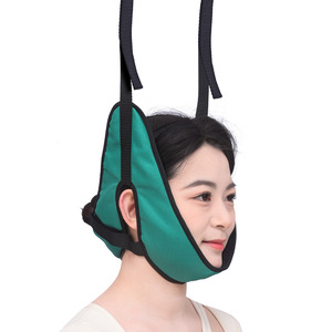 Cinturón de fijación para columna cervical, soporte para el cuello, dispositivo de suspensión para uso doméstico, masaje de salud, operación manual - Product Image 1