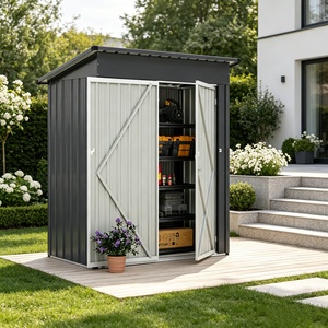 Cobertizos Metálicos con Estructura Reforzada y Almacenamiento, Resistentes al Viento e Impermeables, para Jardín y Patio Trasero de Villa - Product Image 5