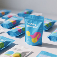 Pochette souple personnalisable réutilisable avec bec verseur pour savon liquide, gel lavant pour les mains, recharge de lessive, sac plastique autoportant