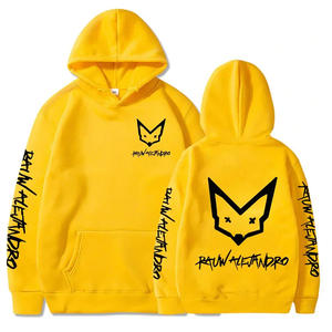 Cyberpunk Edgerunners Sweat à capuche 100% coton Éponge d'hiver surdimensionnée au crochet avec motif imprimé et techniques lavées longue longueur - Product Image 5