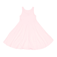 Robe d'été décontractée sans manches en bambou biologique pour bébé fille, robe d'été pour enfants, vêtements une pièce, robe tourbillonnante pour enfants