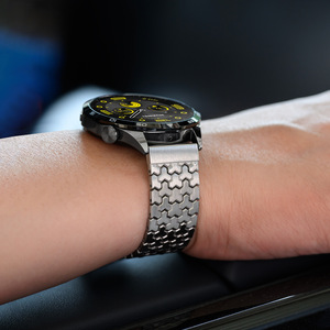 Bracelet en acier inoxydable avec boucle magnétique de luxe 22 mm compatible avec <span class=keywords><strong>Huawei</strong></span> Watch GT <span class=keywords><strong>6</strong></span> 5 4 Pro, bracelet en métal titane - Product Image 2