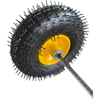 NSPM7004 Pneus pour outils de jardinage 4.10/3.50-4 Chariots pneumatiques de 10 pouces Pneus gonflables en caoutchouc Roues de chariot à main remplies d'air pour camion