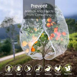 Filet de protection pour arbres fruitiers, filet pour myrtilles avec fermeture éclair et cordon de serrage, moustiquaire extérieure pour <span class=keywords><strong>jardin</strong></span>, protection pour plantes - Product Image 4