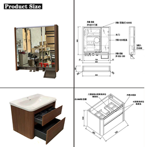 Bathroom Vanities Home Remodeling Vanity with Modern Luxury Bathroom Furniture Vanitiesre <b>Cabinet</b> Set Interior Design Idea - Product Image 5