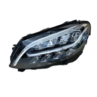 Ensemble de phares de voiture de haute qualité pour Benz Classe C W205, phare LED DRL, faisceau élevé automatique, 12V, remplacement direct, 6000K, 4000