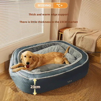 Cage pour animaux de compagnie écologique et chaude pour l'hiver, pour chiens et chats, amovible et lavable, grande taille, emballée en carton