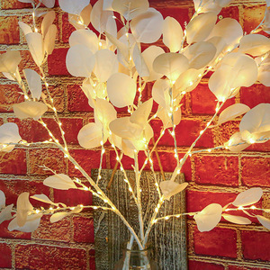 LED Leaves <strong>Lighted</strong> <strong>Branch</strong> Creative Leaf <strong>Light</strong> for Vases Night Lamp Living Room Home Hotel Holiday Christmas Wedding Decoration - Product Image 4
