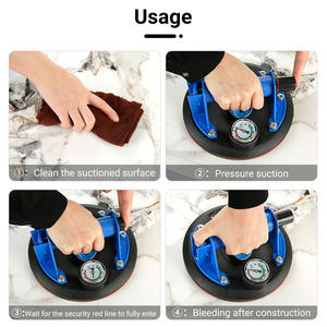 8 "230 किलोग्राम भारी शुल्क वैक्यूम सक्शन कप गेज के साथ-टाइल/ग्लास/रॉक हैंडलिंग और स्थापना के लिए - Product Image 4