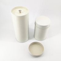 Vente en gros de boîtes à thé en métal rondes, réutilisables, de nouvelle conception, couleur personnalisée, pour le thé en vrac, le matcha, les épices, les bonbons, le sucre, l'emballage