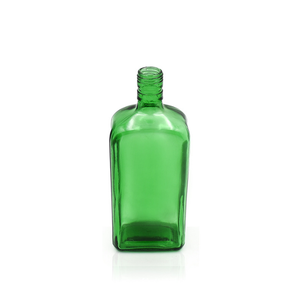 Botellas de Vidrio Cuadradas con Tapa de Rosca para Tequila, Brandy, con Logotipo Verde, para Bebidas Aromáticas, Ginebra, Vino - Product Image 2