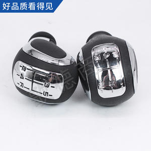 Pomo de palanca de cambios para coche Citroen, ergonómico, de cuero, 96753342ZD, para 307, 408, 406, 206, 3008, C4 - Product Image 1