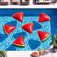 Bouée gonflable en PVC en forme de pastèque pour la décoration de fêtes d'été sur le thème des fruits, fournitures pour anniversaires et baby showers